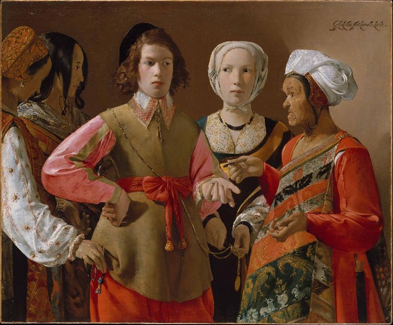 Georges de La Tour Fortune Teller Sweden oil painting art